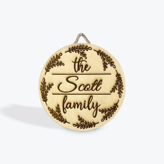 Family Name Sign (Customizable)