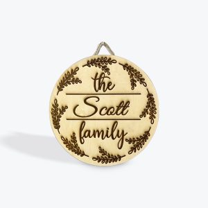 Family name sign