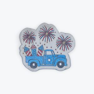 Truck W/Fireworks Magnet