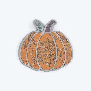Pumpkin With Design Magnet