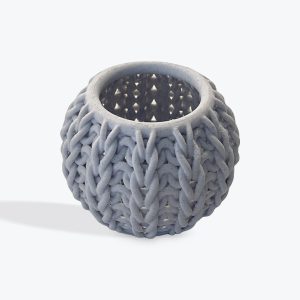 Rib Knit Round Bowl