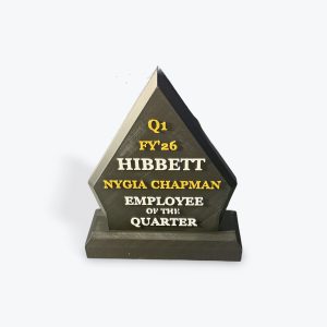 Employee of the Quarter plaque